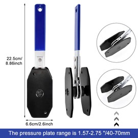 QWLWBU Brake Caliper Compression Tool with 2PCS Calipers Hanger,Brake Pad Spreader,360° Swing Ratchets,4 in 1 Universal Disc Caliper Piston Compressor Tool for Car Brake Repair