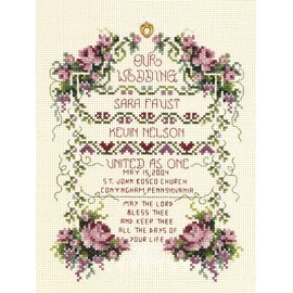 Janlynn Cross Stitch Kit, 8-1/4-Inch by 6-1/4-Inch, United as One, White