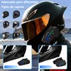 Auriculares Bluetooth para Motocicleta con Micrófono, Micrófono Suave y Duro