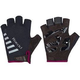 Roeckl Igura Cycling Gloves Short Black/Purple 2023: Size: 7.5