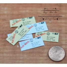 SMA 1:12 Dollhouse Miniature Letters 6 PC/Miniature Office AZ G8122