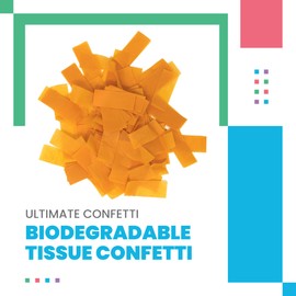 Orange Tissue Confetti