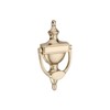 6" or 8" Victorian Solid Brass Urn Door Knockers - 6 Finishes (Polished Brass, 6")