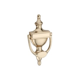 6" or 8" Victorian Solid Brass Urn Door Knockers - 6 Finishes (Polished Brass, 6")