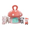 Lambs & Ivy Interactive Plush Mushroom House with Stuffed Animal