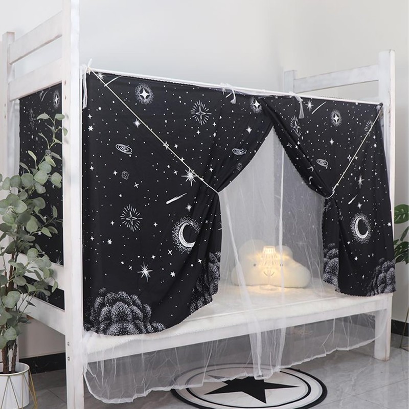 Navhao 2 Panels Dorm Bottom Bunk Privacy Bed Curtains Cloth