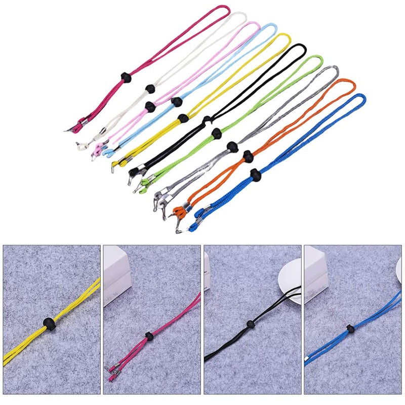 EXCEART Bandana Lanyard Hat Holder Clip Lanyard Neck Strap Straw