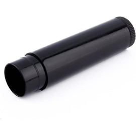 ZJchao - 100 piezas de mini bálsamo labial de tubo de brillo para labios, bonita botella vacía de plástico brillante, tubo de viaje para carga dividida DIY con tapas, Negro