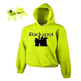 Chosen Bows Neon Yellow iBackspot Cheer ComBow, Black Print, Adult Small