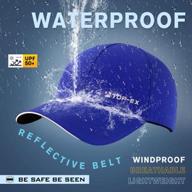 TOPEX XL/XXL Waterproof Baseball Cap Men Running Cap Women Summer Cap Sun Hat Baseball Cap Sports Golf Tennis Cap Running Cap UV Protection, tx94580_blue
