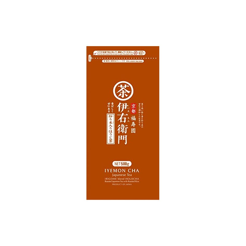Iemon Roasted Roasted Tea with Fried Rice, 17.6 oz (500