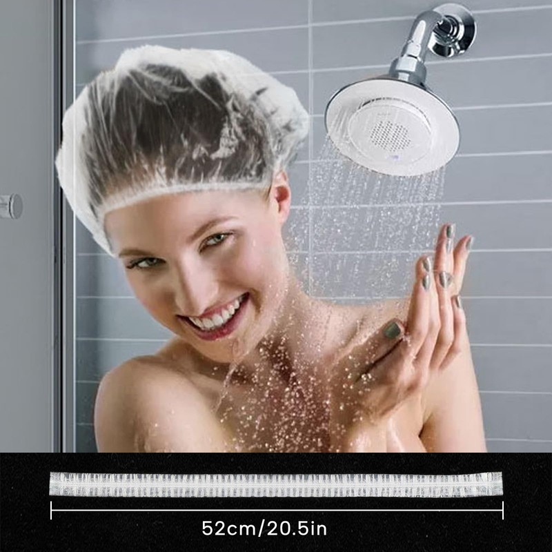 Years calm 30PCS Disposable Shower Caps, Clear Shower Caps for