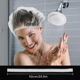 Years calm 30PCS Disposable Shower Caps, Clear Shower Caps for Travel, large Plastic Hair Caps for Women, Home Use, Hotel (30PCS large Size 20.5"