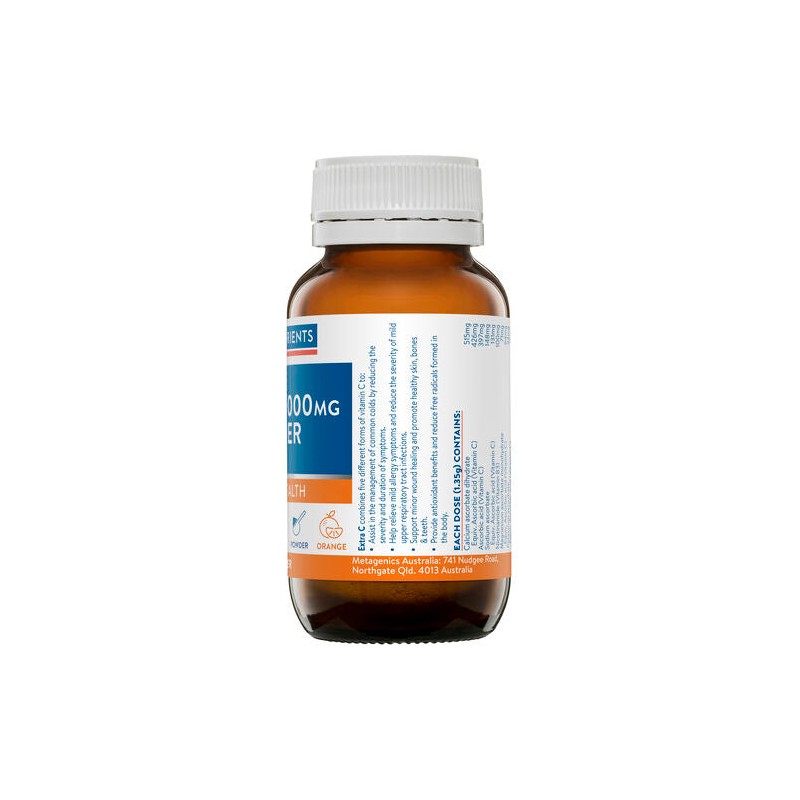 Ethical Nutrients Extra C 1000mg Powder Orange 100g
