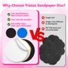 Trazzo Color-Coded Replacement Sanding Discs for Electric Foot File –