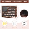 MOCAS Challenge Coin Display Case, Lockable Military Coin Holder Cabinet