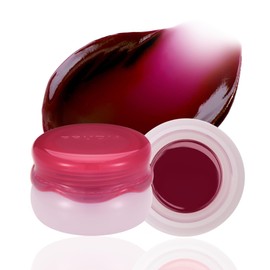 FRUDIA Korean Makeup Lip + Cheek Glow Jam |Long lasting, Moisturizing & Plumping | Non - Sticky & Glossy Color for Eyes, Lips & Cheeks |Coco Cherry – Deep plum red - 4.5 gm