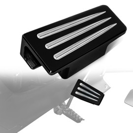 Billet Aluminum Larger Brake Pedal for Can Am Ryker, Pedal Footboards for Can-Am Ryker 600 900 Sport & Ryker Rally Edition All Models Accessories(Black)