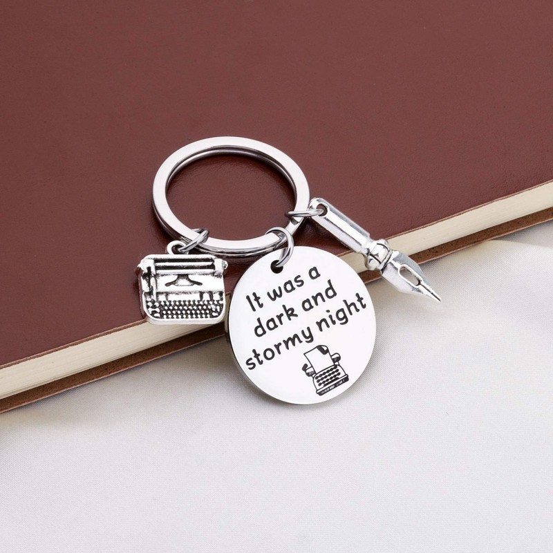 Writer Gifts Writing Keyring Journalist Gift Literature Lover Gift for