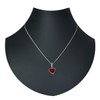InCollections Women's Necklace Heart 925 Sterling Silver with 1 Amber
