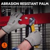 Vgo... 5Pairs Work Gloves Touchscreen, Light Duty Safety Gloves for