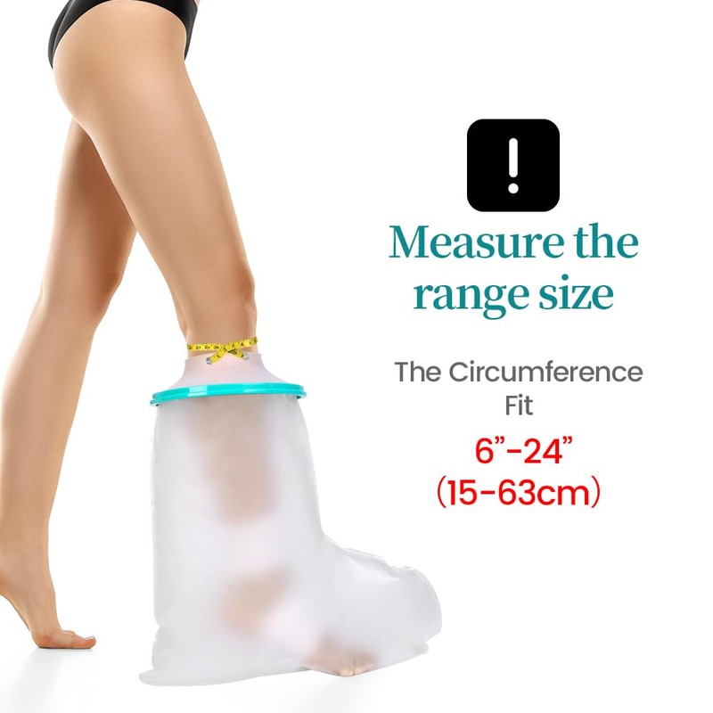 CIVJET Cast Covers for Shower Leg, Waterproof Cast Cover for