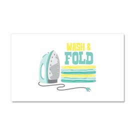 CafePress Wash and Fold Car Magnet 20 X 12 Car Magnet, 20"x 12" Magnetic Door Display
