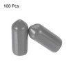 sourcing map 100pcs Rubber End Caps 6mm(1/4") ID Vinyl PVC