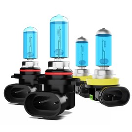 TTDBDAN Upgraded Headlight Bulbs Fit For Toyota RAV4 2016-2018,9012 High Low Dual Beam H11 Fog Light Bulbs,High Performance Halogen Headlights Bulb Combo,Super Brighter 6000K White,Plug n Play,4-Pack