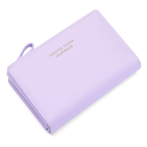 JIUFENG Women Zipper Wallet RFID Blocking Multi Purpose Coin Pouches