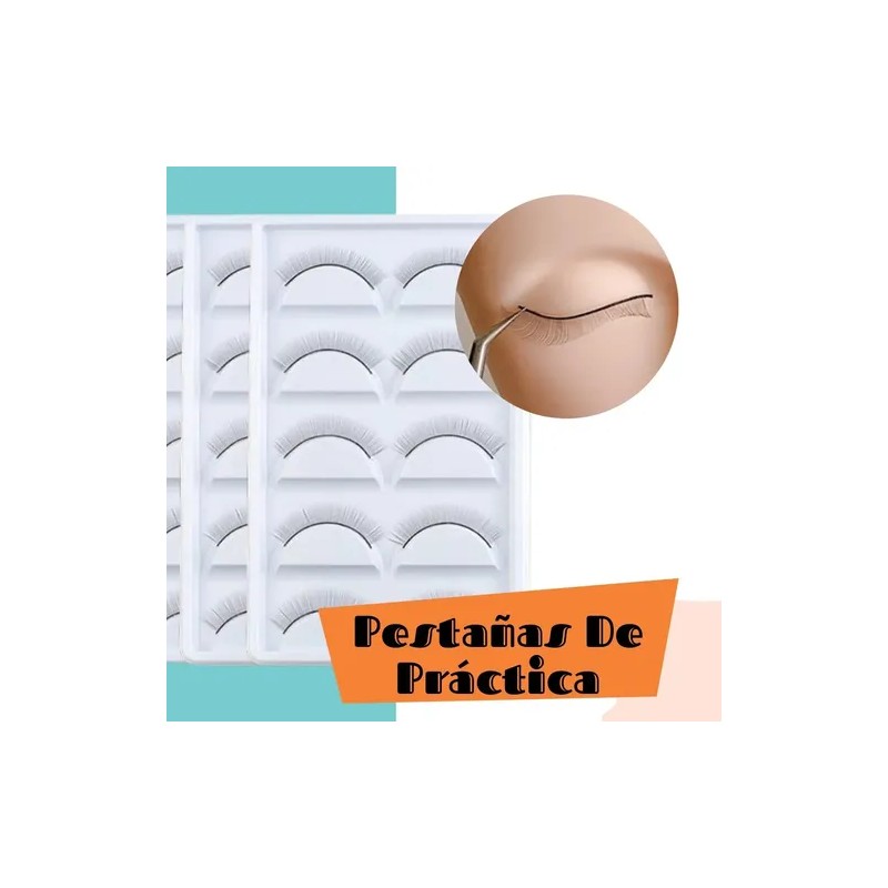Pestañas De Práctica Extensiones Maquillaje Lashista