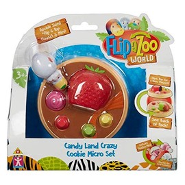 FlipaZoo World Snowy Day Flying Saucer or Candy Land Crazy Cookie Micro Set - Minis Flip From One Animal to Another. 2 sets to collect! Suitable for ages 3+ CHOOSE YOUR SET (Candy Land Crazy Cookie)
