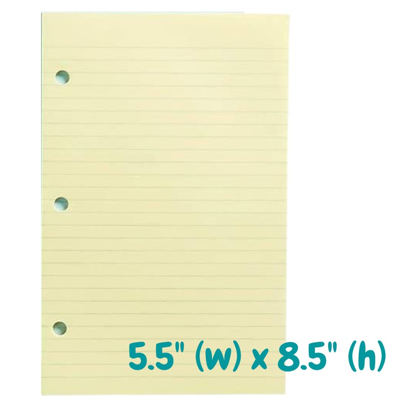 1InTheOffice 5.5 x 8.5 Paper, Pastel, College Ruled Mini Binder