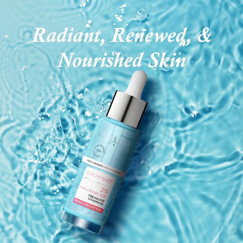 Hydratisierendes 2% Hyaluron serum mit Trehalose und Vitamine B5 geicht,