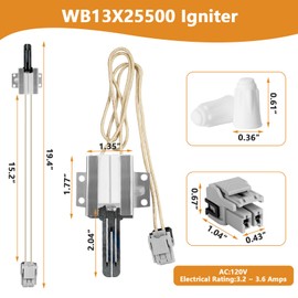 WB13X25500 4369880 Gas Range/Oven Igniter Compatible with GE General Electric Oven Replaces # DS043KX 4369880 223C3381G029 501RB 180220MT1 AP5986244 PS11726670