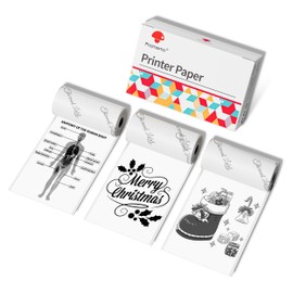 Phomemo 3 Rolls 53mm Printer Paper for M02PRO,M02,M02S,P2S,M04S,M04AS,M03,M03AS,M832,M833 Thermal Printer, Black on White, 50mm x 3.5m, 2 Year Shelf Life, 3 Rolls