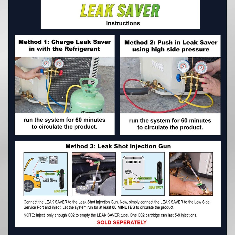 Leak Saver Direct Inject Dry A/C Moisture Remover (No Leak