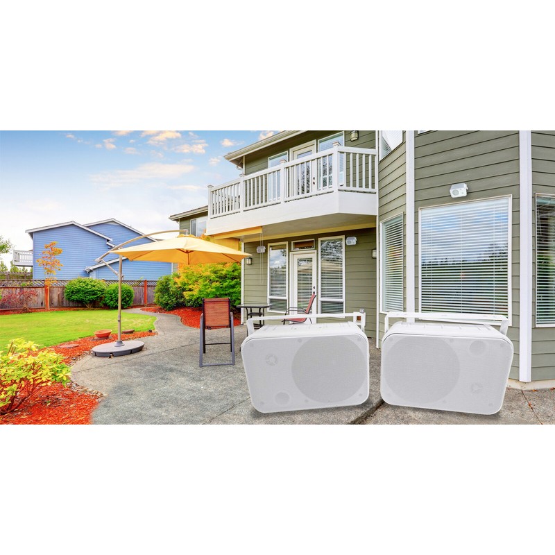 Universal (2) Rockville HP65S-8 6.5" Outdoor Patio Backyard Speakers w/Waterproof