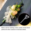 sourcing map Plastic Safety Pins Corsage Buttonhole for DIY Wedding