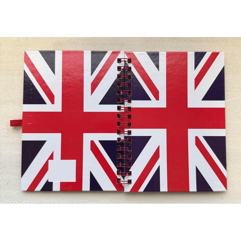 Union Jack Notebook and Matching Pen - Medium A6 Size/London