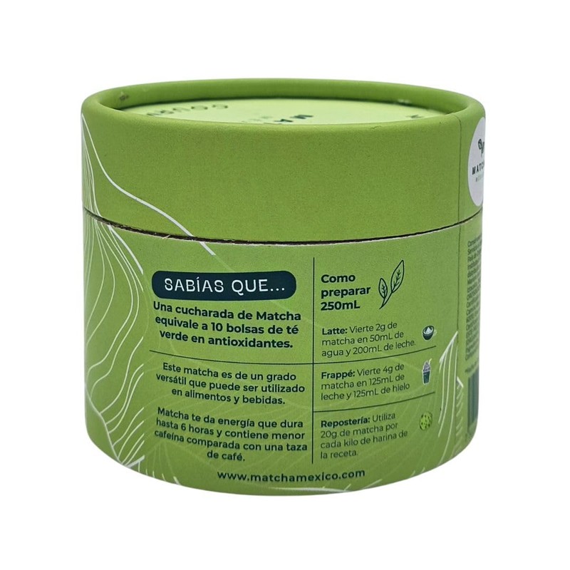 Matcha Gourmet Orgánico 50g Para Bebidas y Postres Aporta Antioxidantes