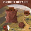 YXNIDNAJWINGO Collapsible Foraging Bag – Waxed Canvas Mushroom & Berry
