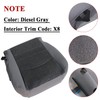NLQR Front Driver Bottom Replacement Seat Covers Cloth Dark Gray