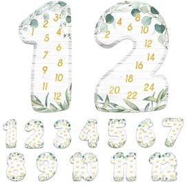 Ireer 12 Pcs Multiple Math Posters from 1 to 12 Multiplication Chart Fact Skip Counting Numbers Times Multiplication Flash Cards Poster for Kids Leaning Studying Classroom Home Decor (White,Greenery)
