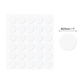 PATIKIL 1" Double Sided Adhesive Dots, 100 Pack Clear Sticky Tack Round Mounting Putty Removable Adhesive Poster Tacky Putty for Wall Hanging