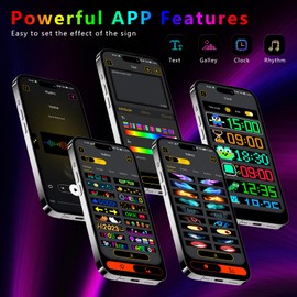 Devil Eyes Light for Cars, 52.4''x7.6'' Extra Large Flexible LED Display, USB Programmable Dynamic Big Eye Lights for Windshield, Bluetooth APP Control, Perfect for Trucks and Commercial Vehicles