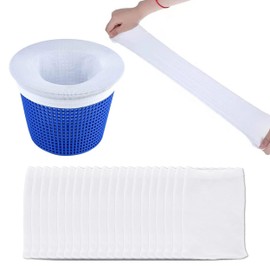 20 Pack Pool Skimmer Socks, Pool Filter Socks Savers for Debris and Leaves Removal, Pool Filter Saver Socks Net Pool Skimmer Basket Net for Pool Cleaning Swimming Filter Saver