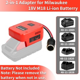 QSDXNYDC 18V to 12V Step-Down Converter for Milwaukee M18 18V for Power Battery Adapter Wheel, DC 12V 10A 120W Buck Converter Regulator for Golf Cart RC Car Truck Light & DIY