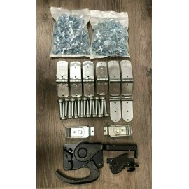 TRANSGLOBAL 46 Piece TODCO Style Trailer Roll Up Door Hardware Kit- 1"Rollers- Lock & Keeper