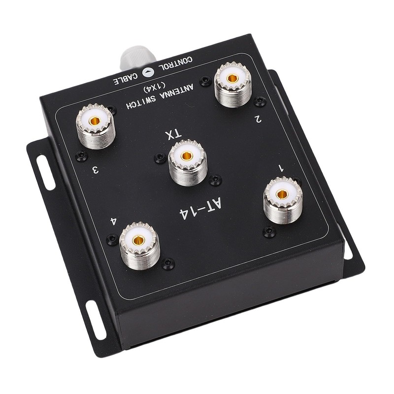 4 Way Coaxial Remote Antenna Switch, 1.8MHz-60MHz 500W PEP with